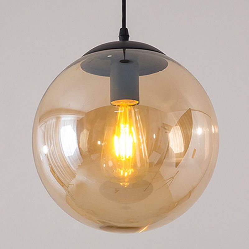 Ball suspendu éclairage industriel d'éclairage avec une teinte en verre pour le salon