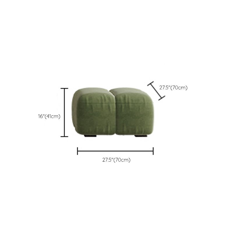 Scandinavian Seating Faux Leather Green Tufted Recessed Arm Living Room