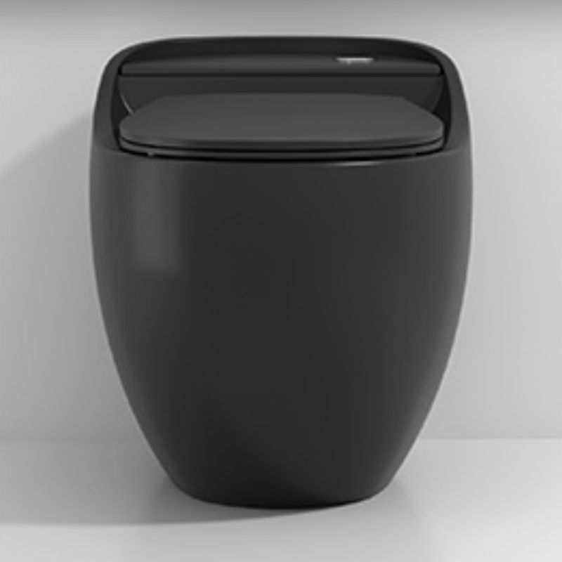 Modern Ceramic Flush Toilet Floor Mount Urine Toilet with Slow Close Seat for Washroom
