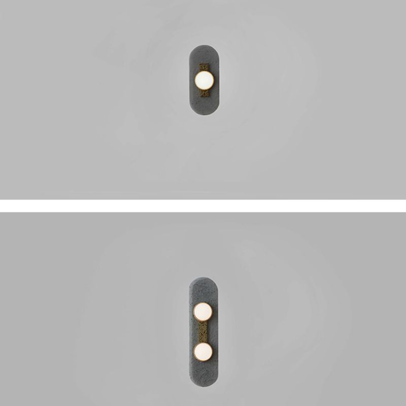 Nordic Style Wall Light Ellipse Shape Wall Lamp with Acrylic Shade for Bedroom