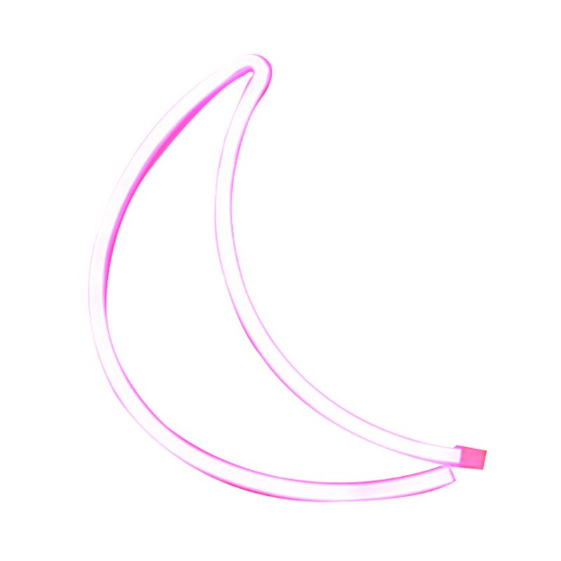 Lámpara de pared USB de plástico Media Media Lámpara de noche de estilo moderno en blanco para la habitación de las niñas