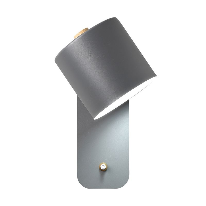 1 Light Metal Wall Mounted Wall Lights Modern Cylinder Wall Sconces Lighting Fixtures for Dining Room