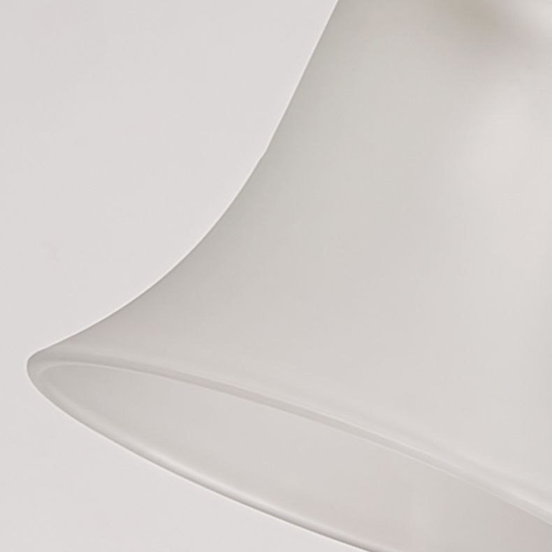 Moderne creatieve hangende lamp houten geometrische hanglamp met mat glazen schaduw