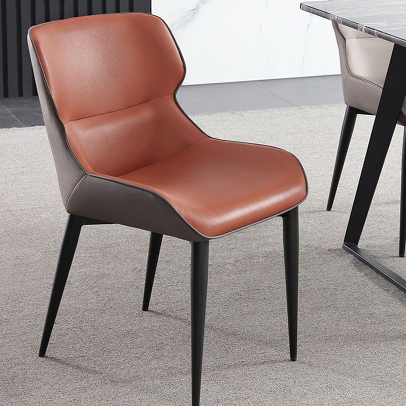 Modern Style Faux Leather Chairs Wingback Arm Chair for Home Use