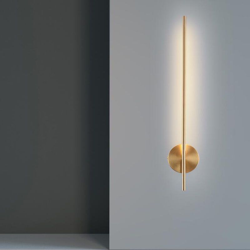 1-Light Modern Wall Lights Metal Linear Wall Mounted Lamps for Bedroom