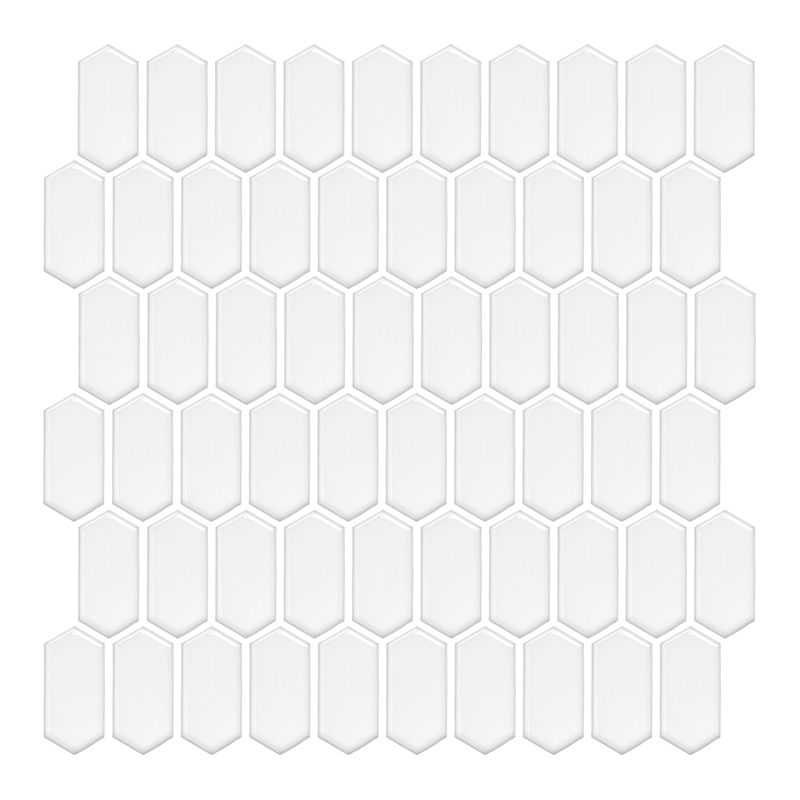 Stain Resistant Peel & Stick Tile Square Mosaic Tile for Kitchen and Bathroom Backsplash