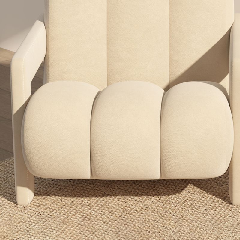 Scandinavian Arms Included Lounge Chair Solid Color Living Room Armchair
