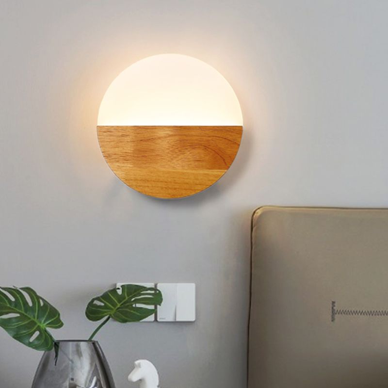 Madera de 1 luces LED LIGHT MODERNA NORDIC SDIPCURA PARA EL DORMITORIO