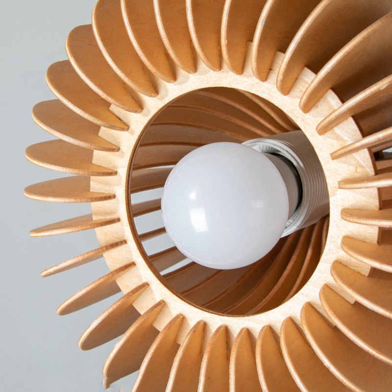 Houthangende hanglamp Lichte Noordse stijl plafond hanglamp voor eetkamer