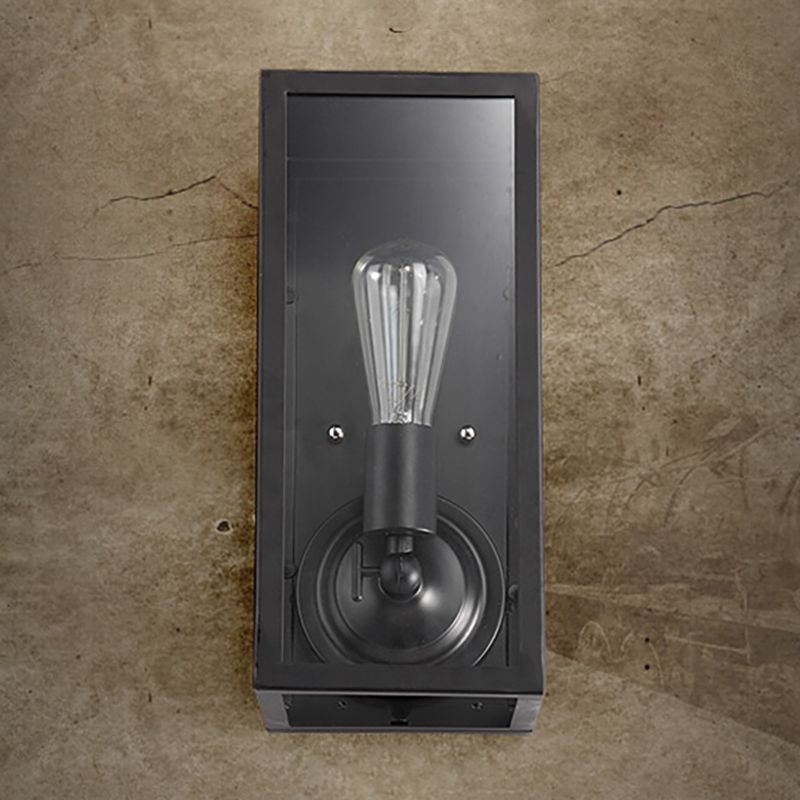 Apparecchiatura di applique da parete industriale con tonalità di vetro per soggiorno camera da letto