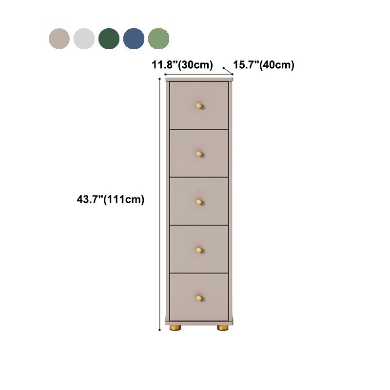 Contemporary Style Engineer Wood Dresser Vertical Bedroom Lingerie Chest with Drawer