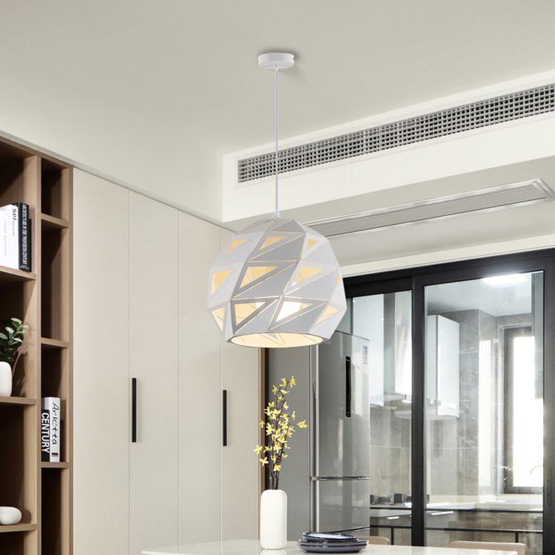 10 "/12,5" de largeur de lampe à luminaire de pendentif laser en métal de large