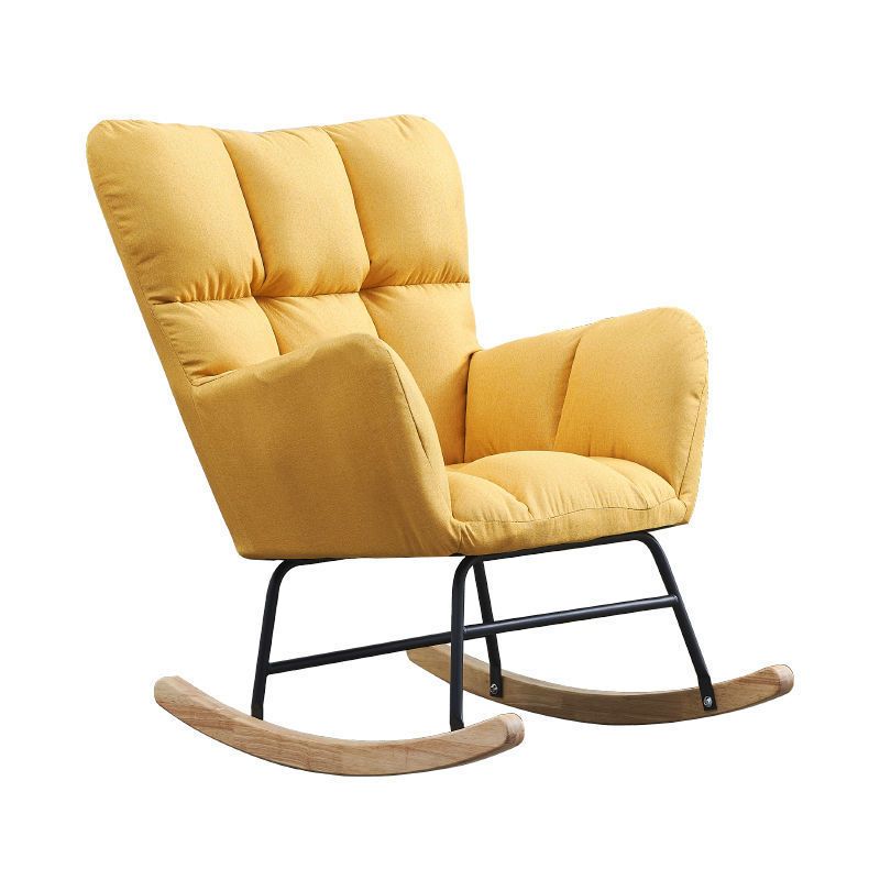 Contemporary Simple Style Rocking Chair Indoor Nursery Sofa Rocking