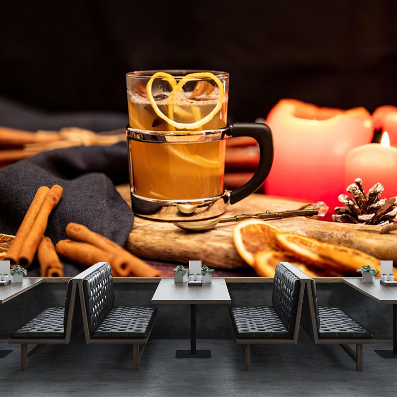 Commercial Use Wine Mural Contemporary Wallpaper Stain Resistant Wall Decor for Bar