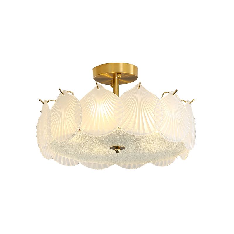 Nordic Glass Ceiling Lamp Minimalist Flush Mount Light Fixture