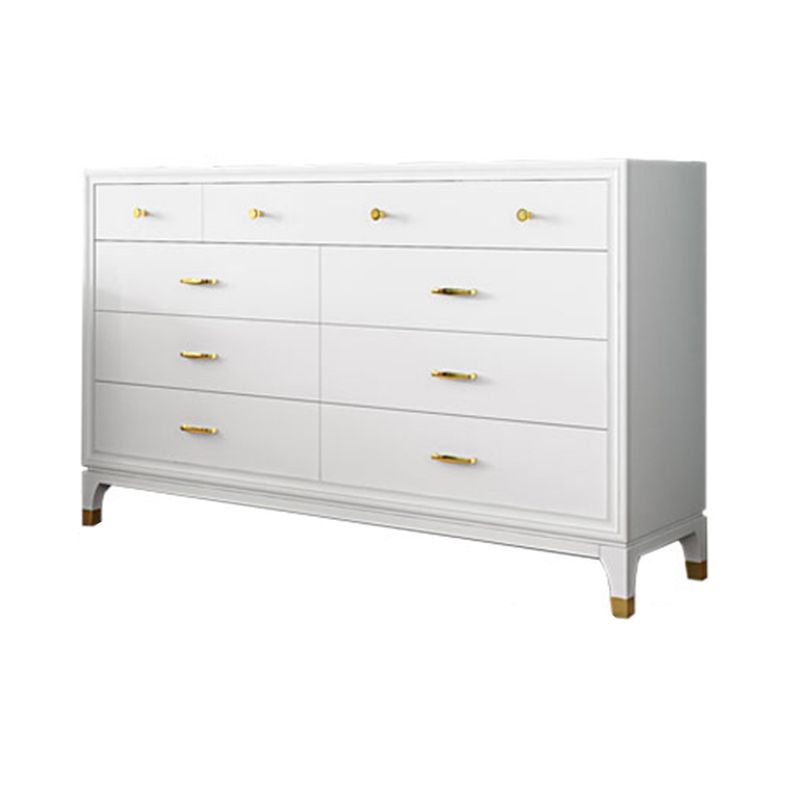 Classic Glam Storage Chest White 5/8/9 Drawers Chest , 15.6-inch Width
