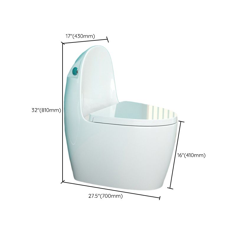 Contemporary One Piece Flush Toilet Floor Mounted Urine Toilet for Bathroom
