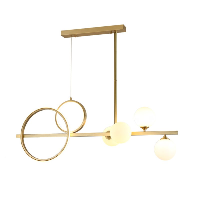 Metal Island Pendant Lights Modern Island Pendant Lighting in Gold