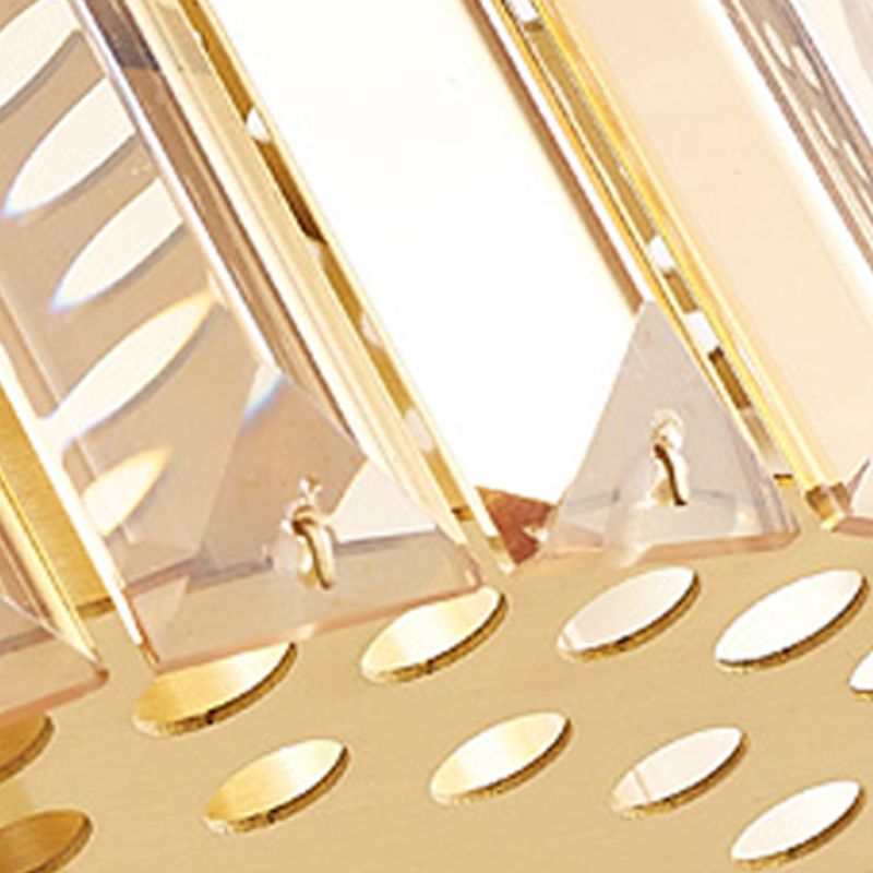 2 Light Unique Wall Sconce Postmodern Style Crystal Wall Lighting for Bedroom