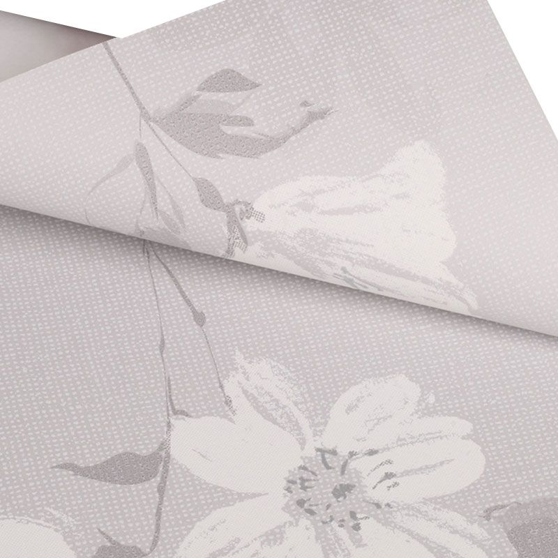 20.5" x 33' Magnolia Wallpaper Roll for Wedding Room Flower Wall Art in Natural Color, Stain-Resistant