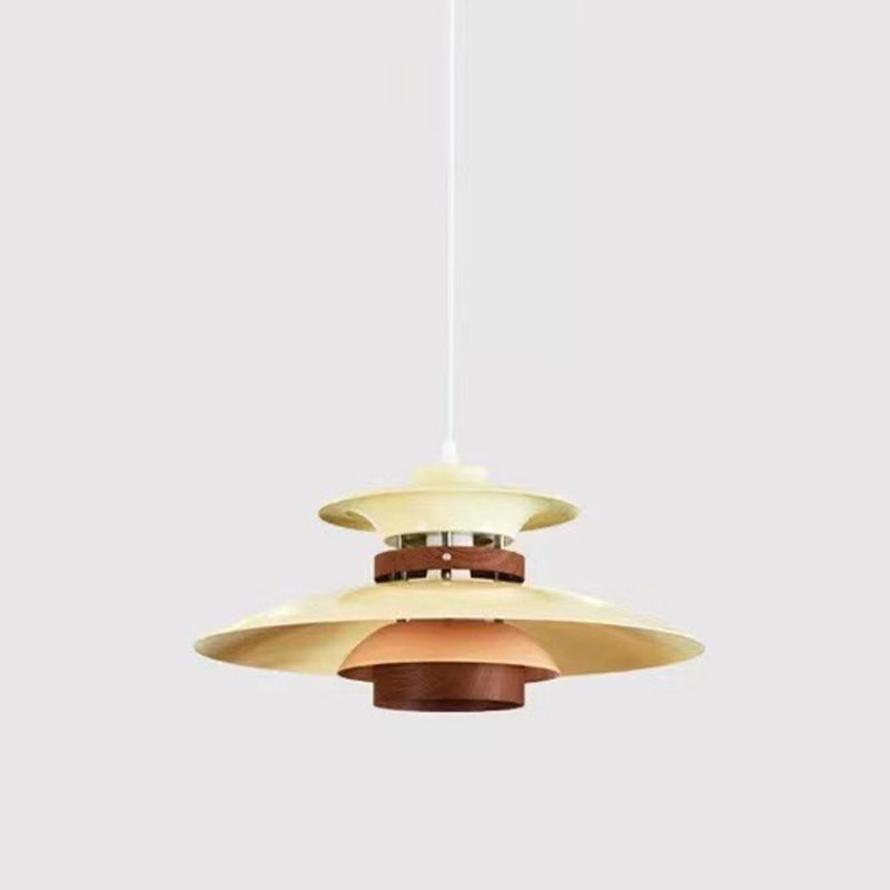 Modern Style Unique Shade Hanging Light Metal 1 Light Pendant Lamp for Home Stay