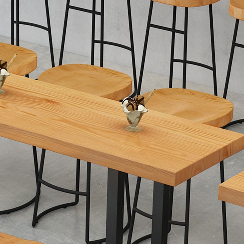 1/2/4/7/9 Pieces Industrial Rectangular Pub Table Set Wooden Counter Table Set