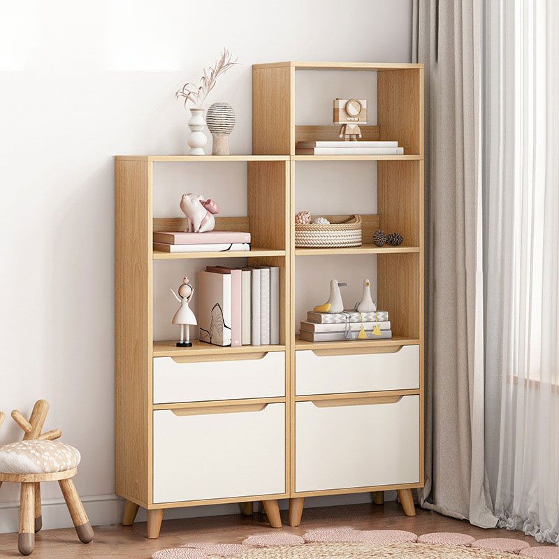 Contemporary Rectangle Standard Chest with Drawer Wood Cutouts