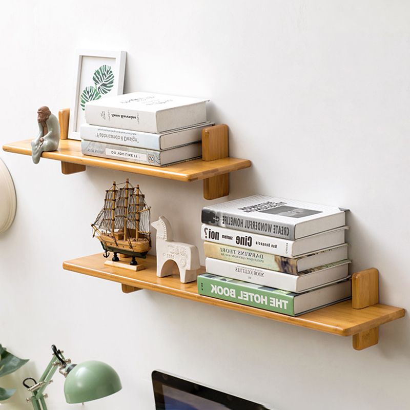 Modern Style Wood Bookcase Closed Back Bookshelf for Home Office