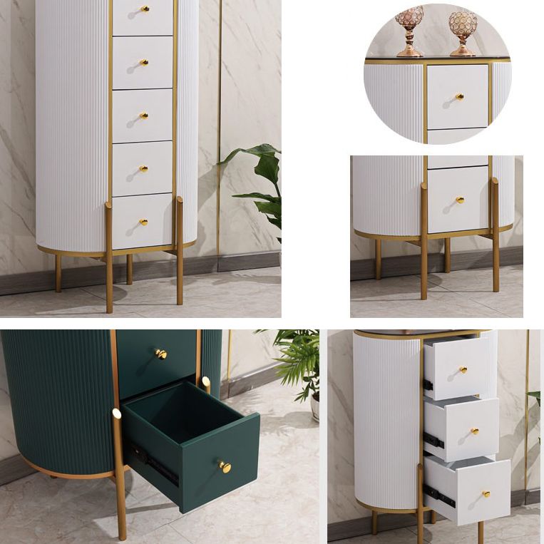 Modern Style Stone Buffet Sideboard 23.6"L Dining Room Buffet Server with Drawer