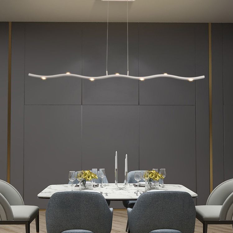 Linear Island Pendant Lights Ultra-Contemporary Aluminum Island Pendant Lights for Restaurant