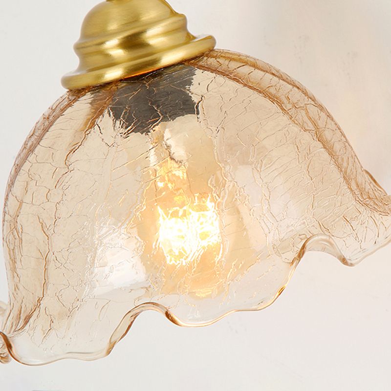 Modern Style Flower Shaped Wall Mounted Lamp Metal 1 Light Wall Lighting Fixtures