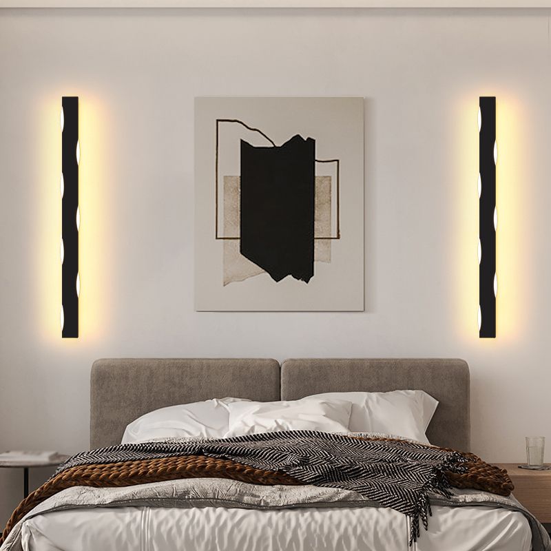 Forma de forma lineal Iluminación de pared de metal Estilo moderno 1 Luz de la pared de luz Luz de la pared de la luz.