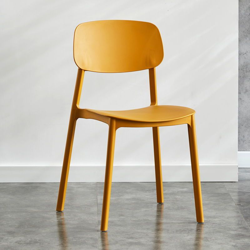 Kitchen Home Stacking Side Chair Open Back Dining Side Chair