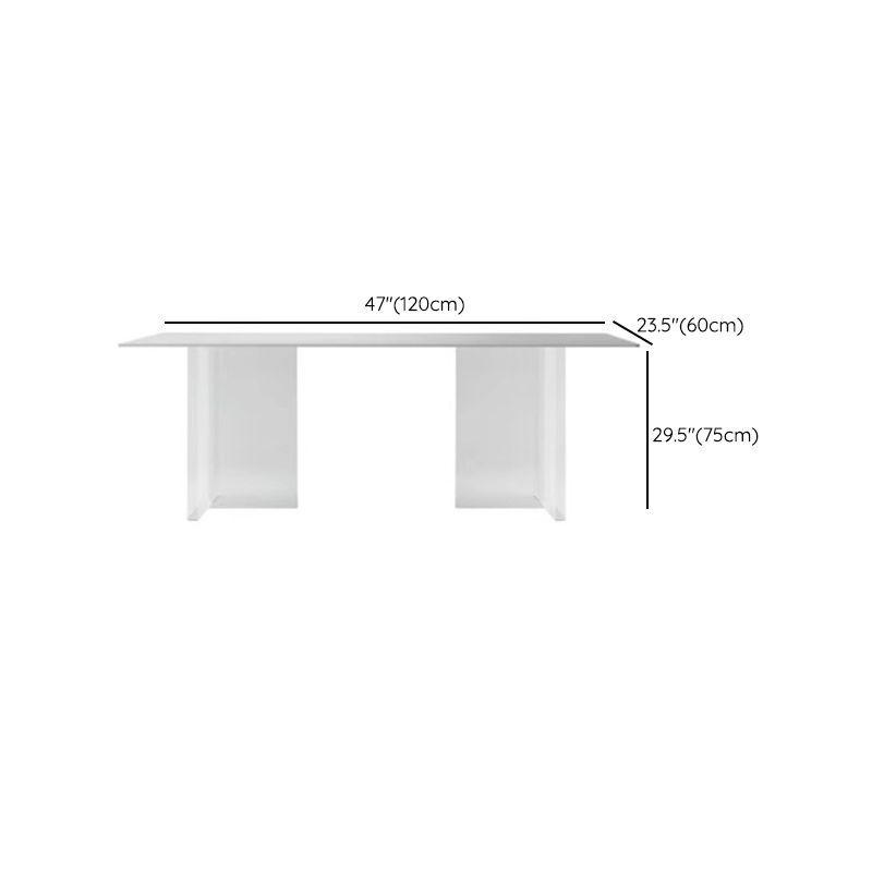 Modern 1/7 Pieces Dining Set Stone Rectangle Dining Table for Kitchen