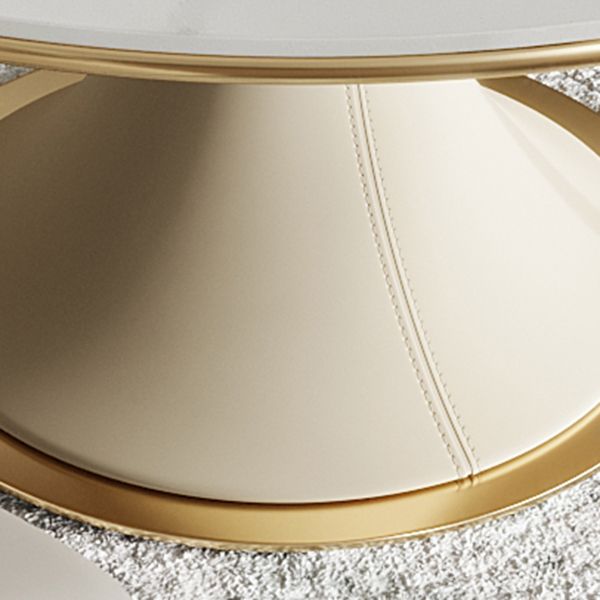 Round Glam Dining Room Set 1/4/5/9 Pcs Sintered Stone Dining Table and Chairs