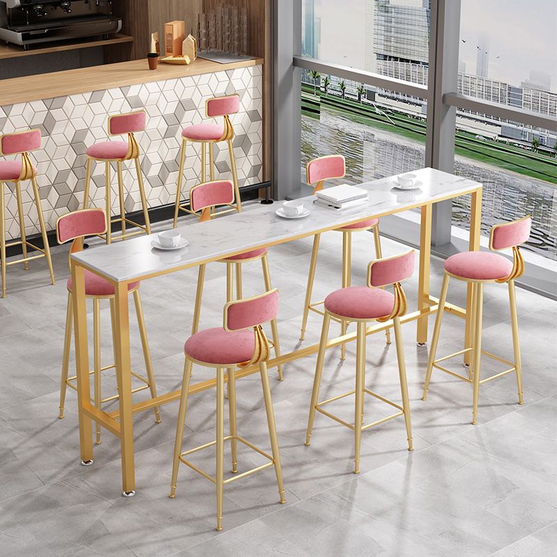 1/7 Pieces Bar Stool and Table Set Modern Pub Table Set for Dining Room