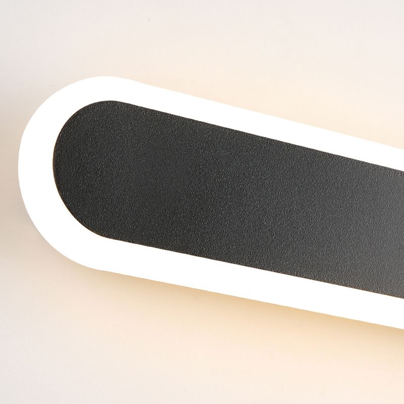 Hedendaagse stijl lineaire wandverlichting armaturen metaal 1 lichte LED wandmontage lamp