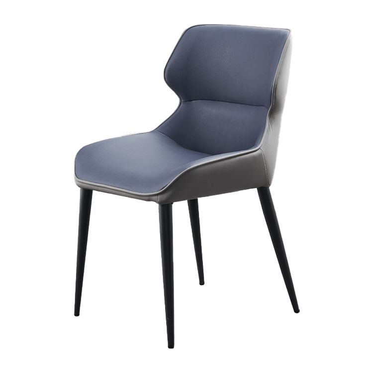 Silla de comedor de metal contemporánea, sillón orejero para uso en restaurantes
