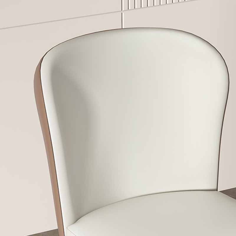 Sillas de comedor de estilo moderno Sillas Parsons laterales sin brazos de metal para cocina