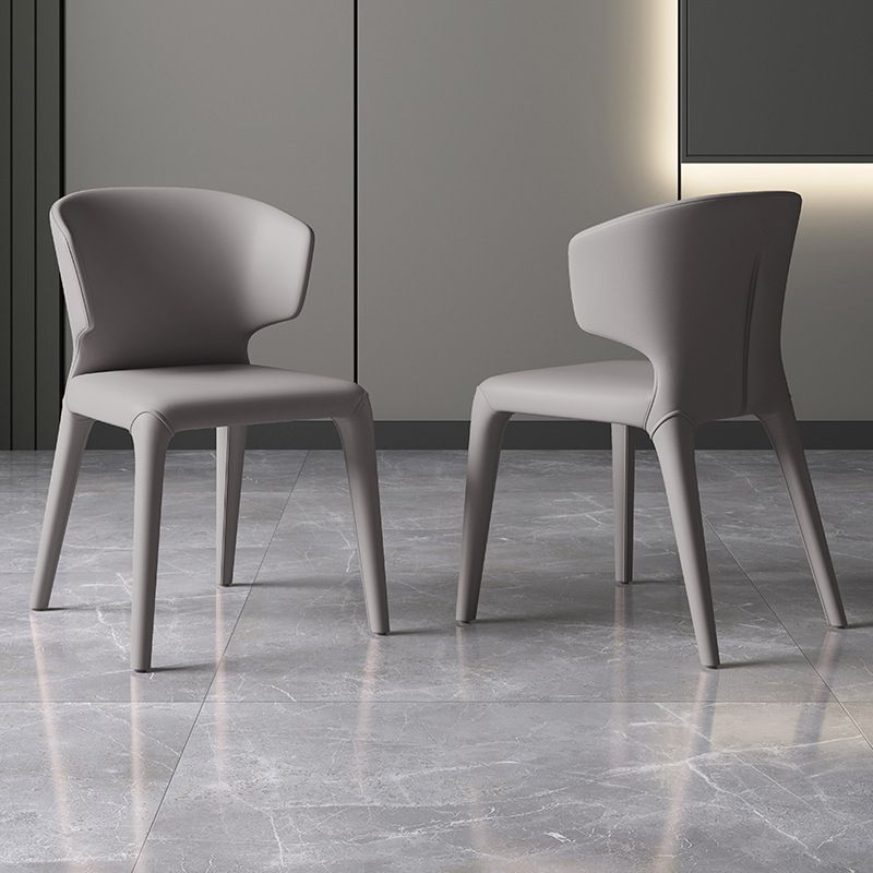 Kitchen Faux Leather Dining Chairs Home Side Chair with Upholstered