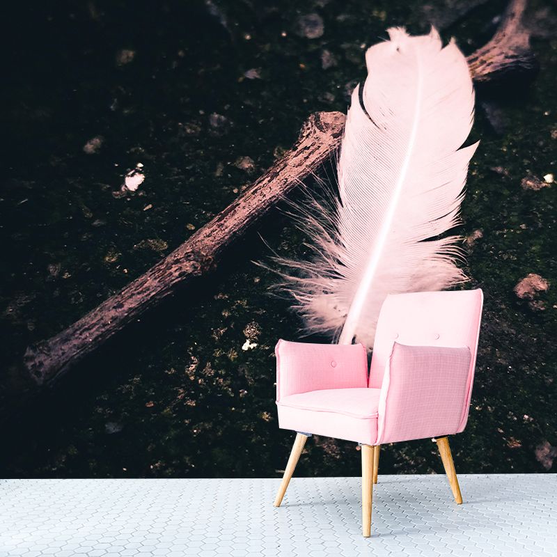 Horizontal Photography Bird Feather Mural Eco-friendly Decorative Wallpaper Wall Decor