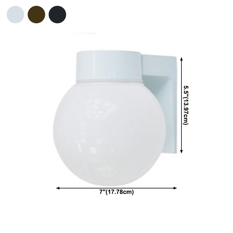 Kugelform Glaswand Licht moderner Stil 1 Leicht Wandmontaged Beleuchtung