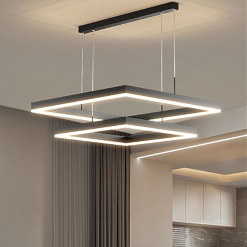 Nordic Modern Simple Style LED Chandelier Pendant Light for Living Room Dining Room