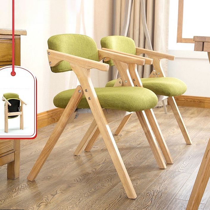 Silla lateral plegable de cuero moderna, silla de comedor con respaldo abierto y acabado mate