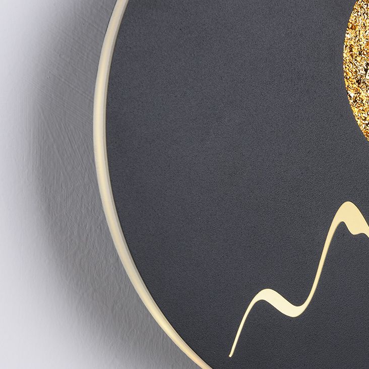 LED BEDBADE Decoratie Wandbevestiging Lamp Cirkelvorm Lunar Eclipse Wandverlichting