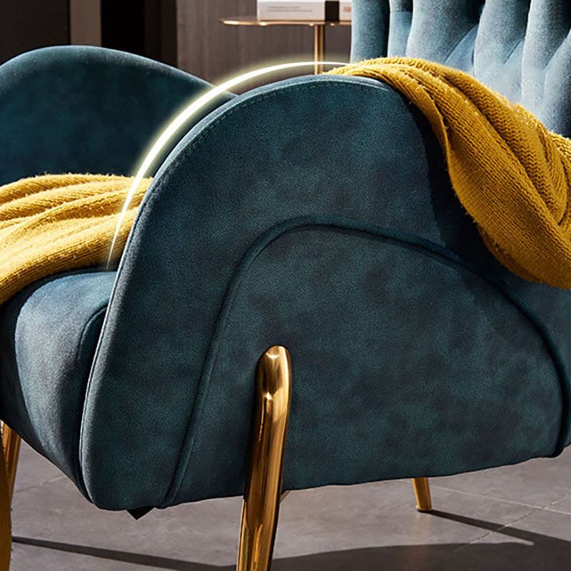 Nordic Style Metal Dining Chairs Upholstered Side Chairs for Restaurant Use