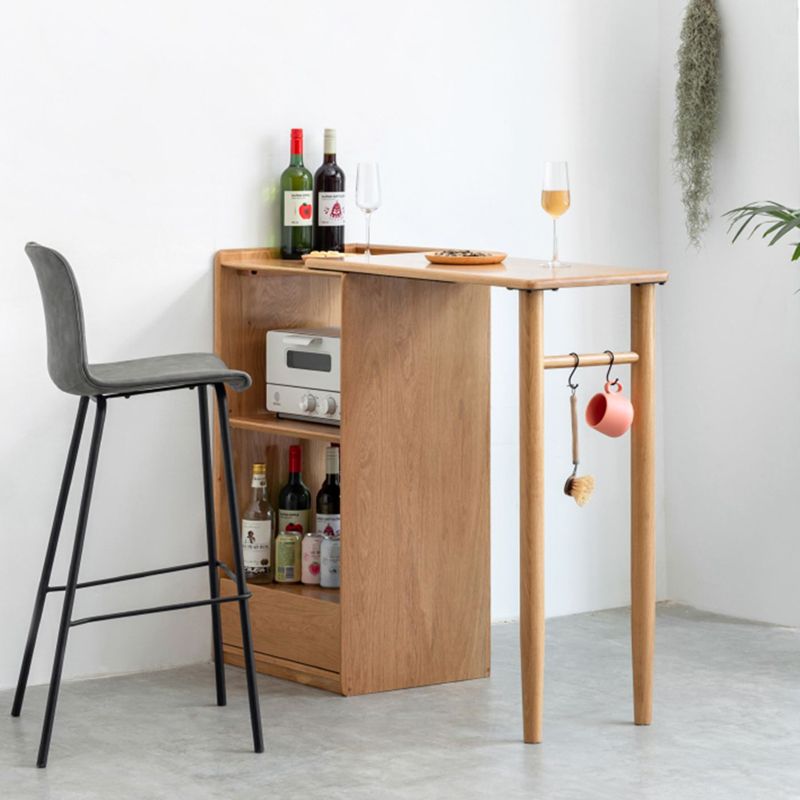 Modern Dining Table Solid Wood Dining Table for Dining Room with Storage