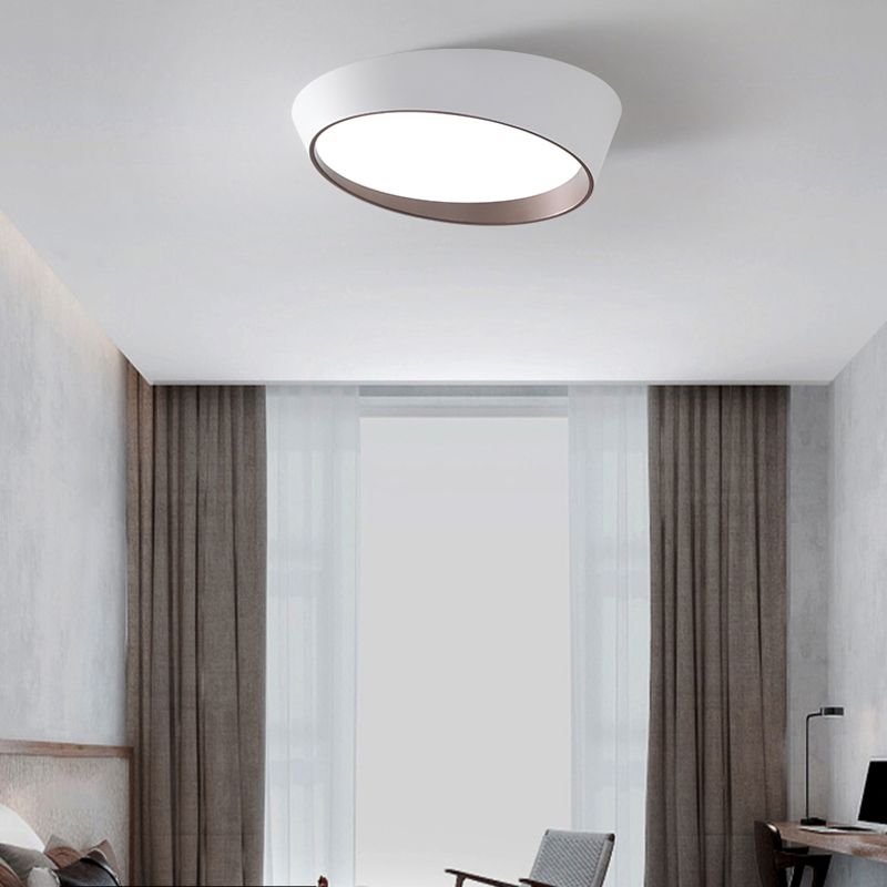 Metal Flush Ceiling Light Fixtures Modern Flush Mount Fixtures with Acrylic Shade
