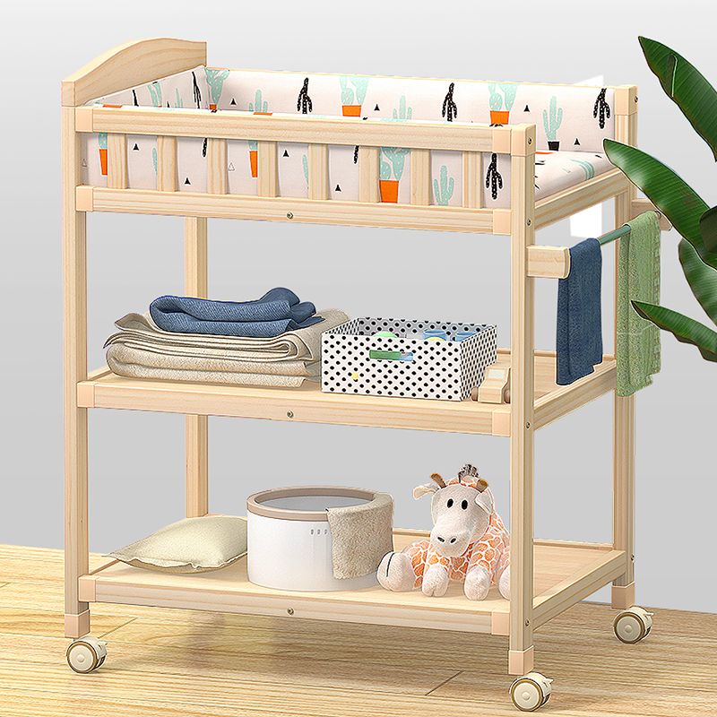 Modern Changing Table Wooden Baby Changing Table with Storage