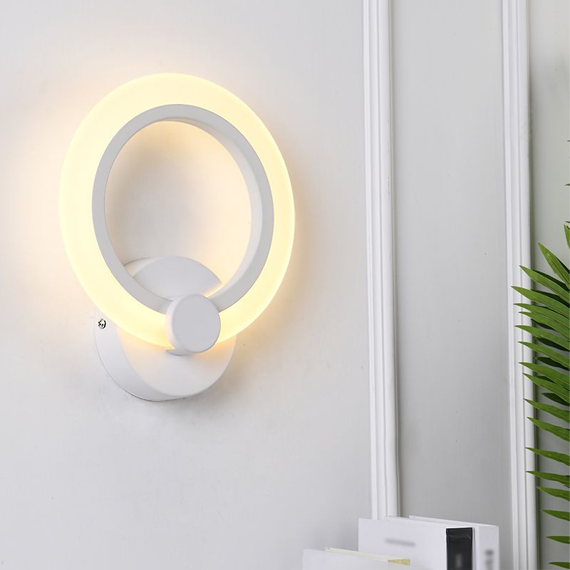Modern Style Geometric Sconce Light Fixtures Metal 1 Light Wall Mounted Lighting